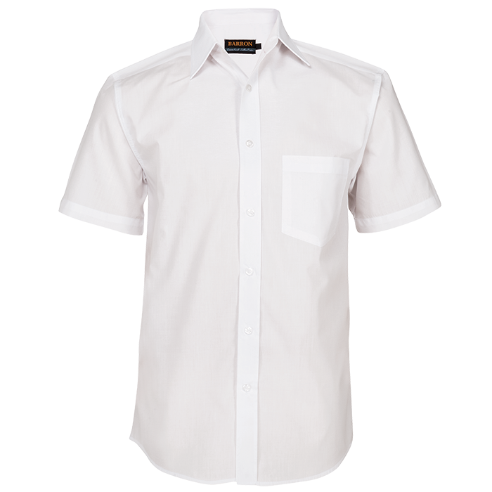 Basic Poly Cotton Lounge Short Sleeve Mens - White