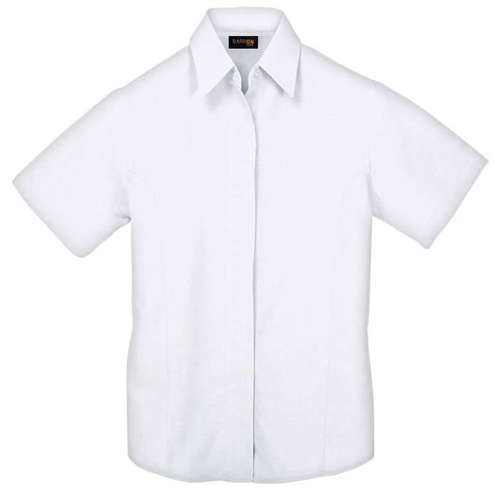 Oxford Blouse Short Sleeve Ladies - White