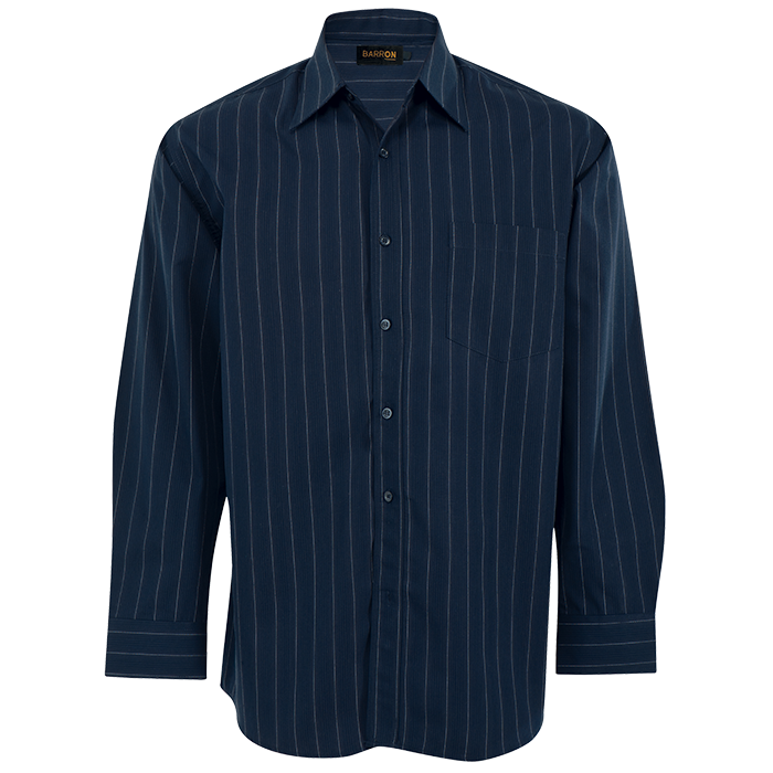 Civic Lounge Long Sleeve Mens - Navy/White
