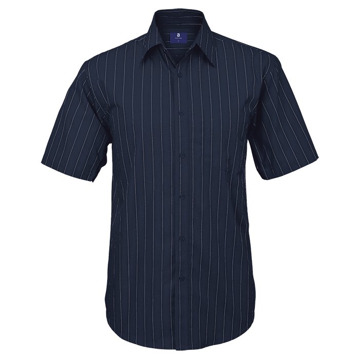 Civic Lounge Short Sleeve Mens - Navy/White