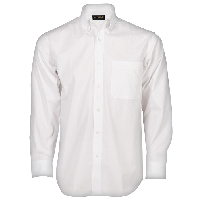 Brushed Cotton Twill Lounge Long Sleeve Mens - White
