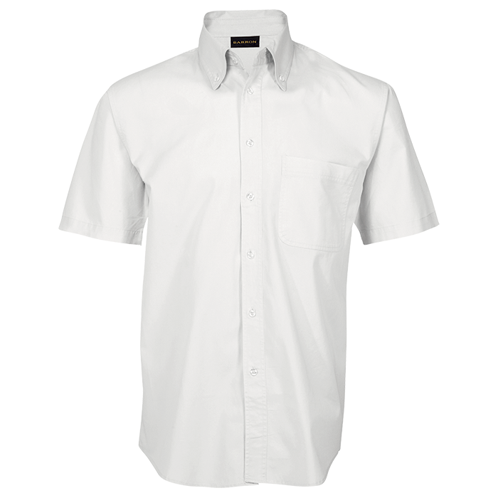 Brushed Cotton Twill Lounge Short Sleeve Mens - White