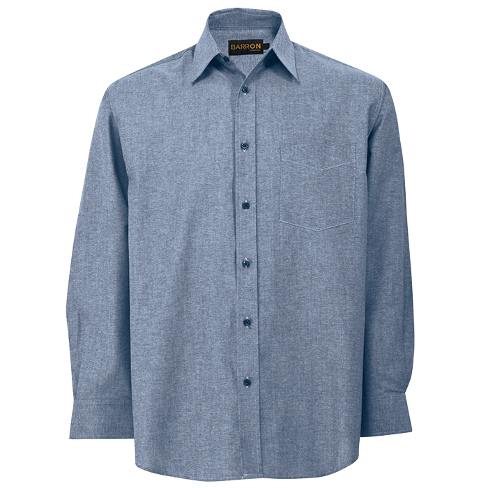 Oxford Lounge Long Sleeve Mens - Navy