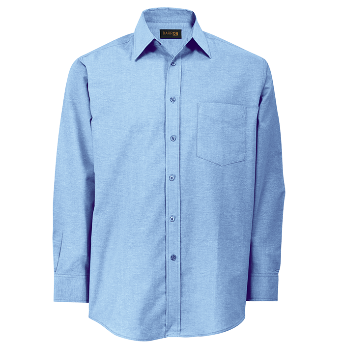 Oxford Lounge Long Sleeve Mens - Sky Blue