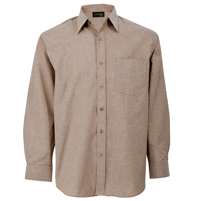 Oxford Lounge Long Sleeve Mens - Tan