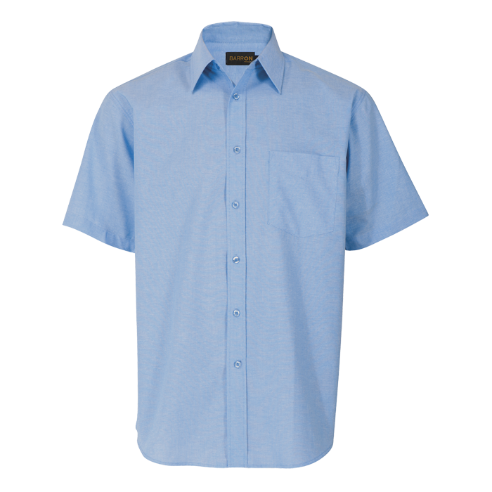 Oxford Lounge Short Sleeve Mens - Sky Blue