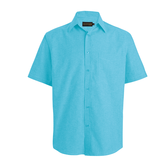 Oxford Lounge Short Sleeve Mens - Surf Blue
