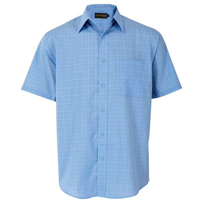Saddle Stitch Lounge Short Sleeve - Sky Blue/White