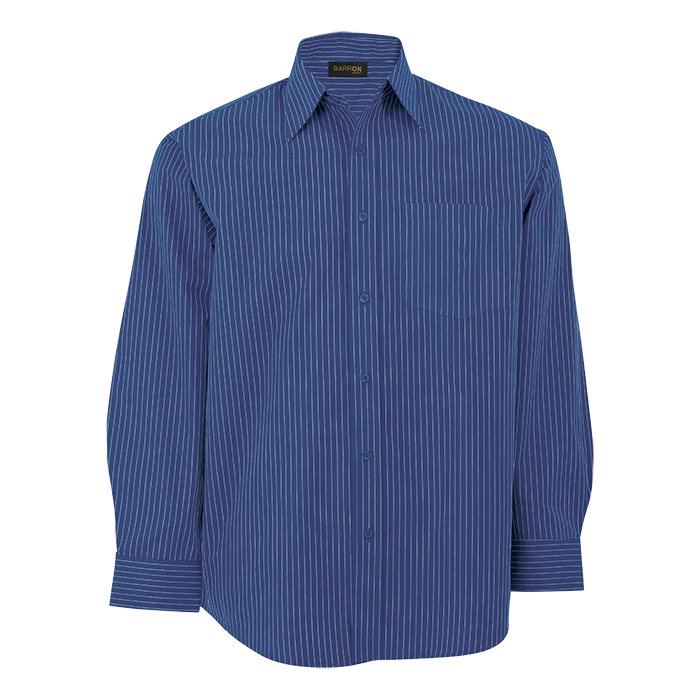 Quest Lounge Long Sleeve Mens - Blue/White