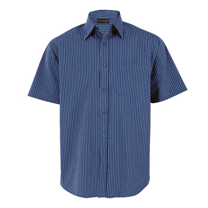 Quest Lounge Short Sleeve Mens - Blue/White