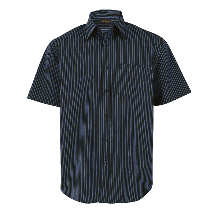 Quest Lounge Short Sleeve Mens - Navy/White