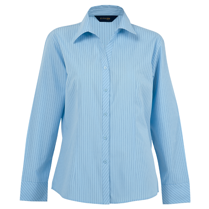 Quest Long Sleeve Blouse Ladies - Sky/Royal