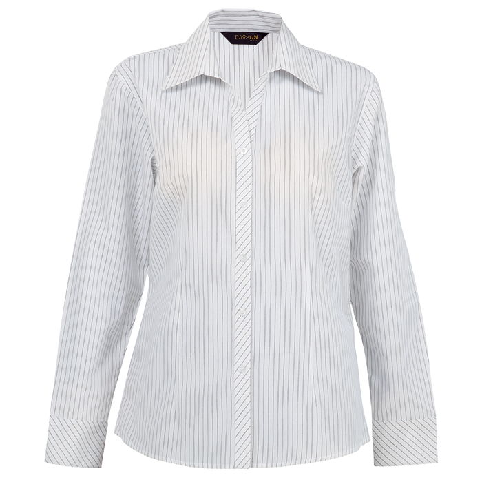 Quest Long Sleeve Blouse Ladies - White/Black