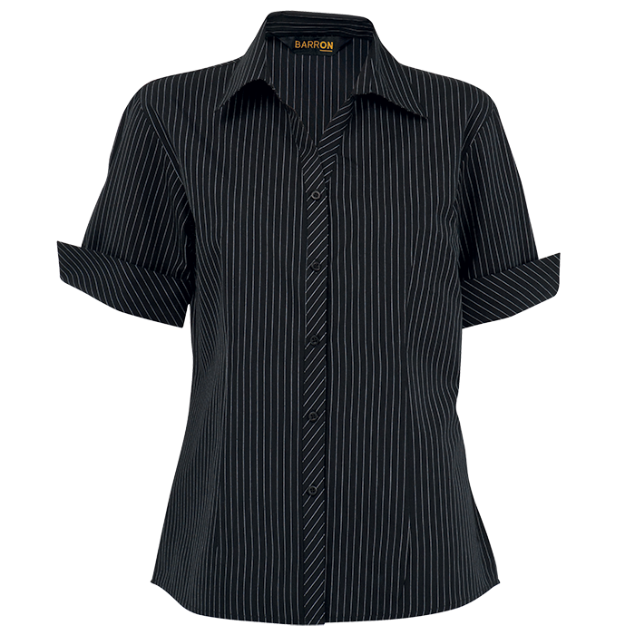 Quest Short Sleeve Blouse Ladies - Black/White