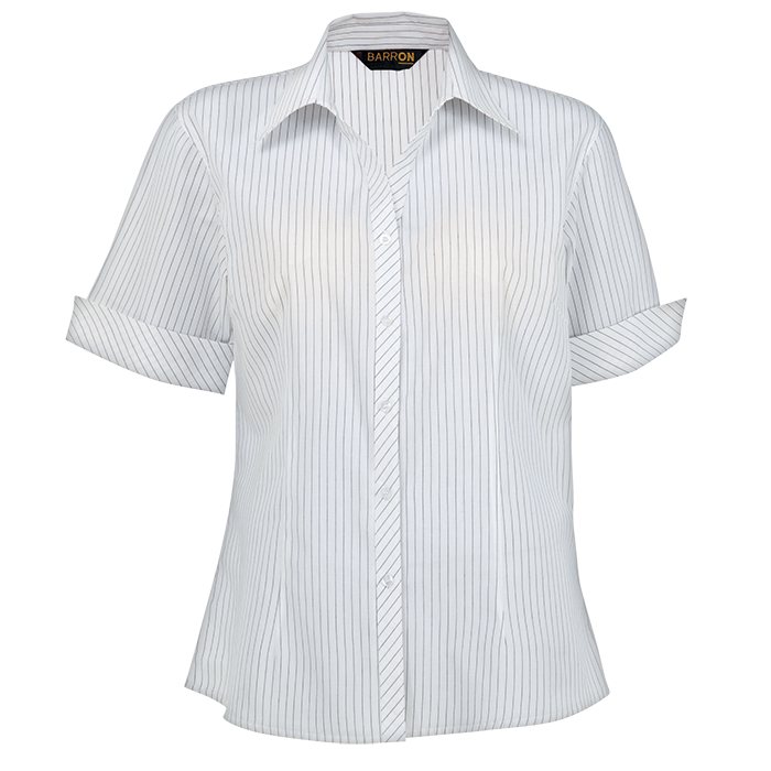 Quest Short Sleeve Blouse Ladies - White/Black