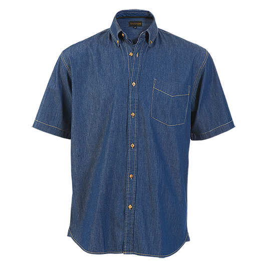 Denver Denim Shirt Short Sleeve Mens