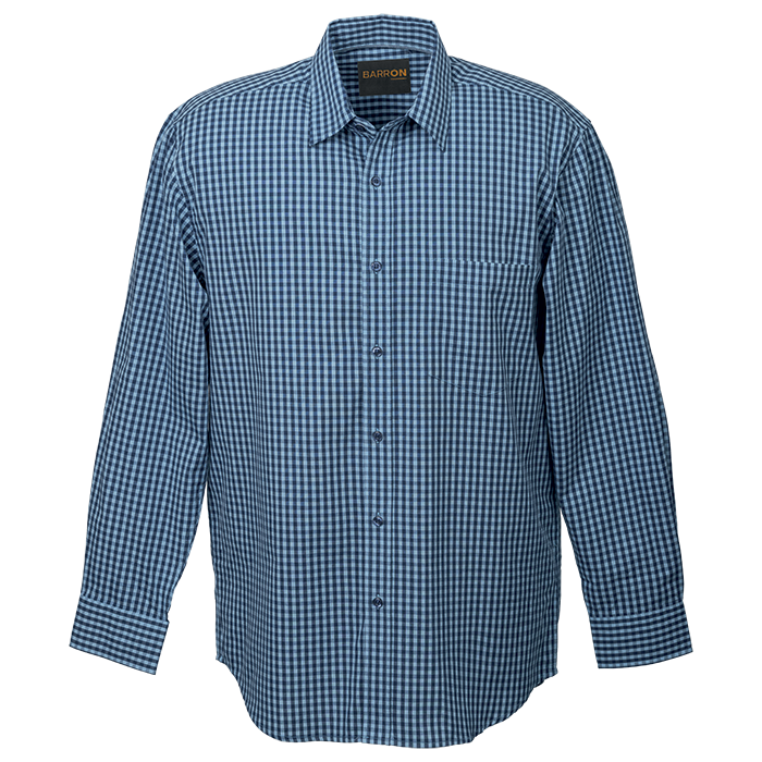 Unity Check Lounge Long Sleeve - Sky