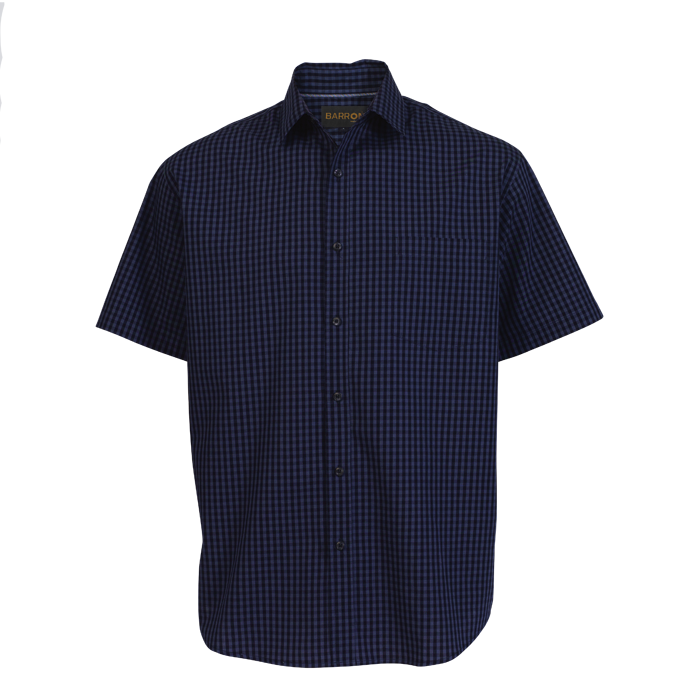 Unity Check Lounge Short Sleeve - Navy