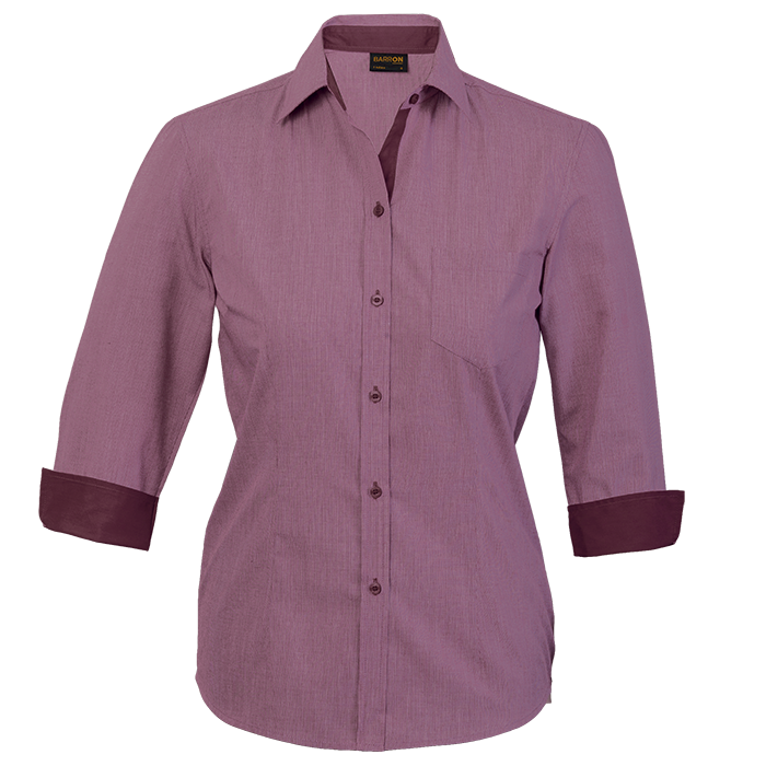 Madison Blouse Ladies - Wine Red