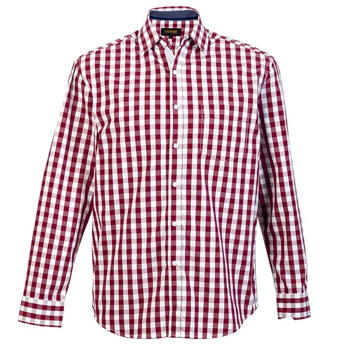 Cedar Lounge Long Sleeve Mens - Wine Red