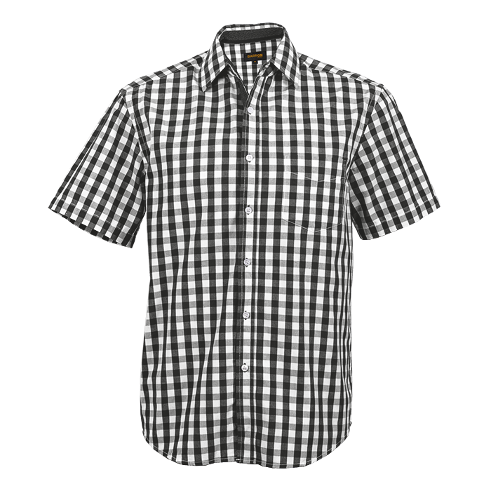 Cedar Lounge Short Sleeve Mens - Black/White