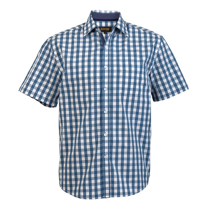 Cedar Lounge Short Sleeve Mens - Denim Blue