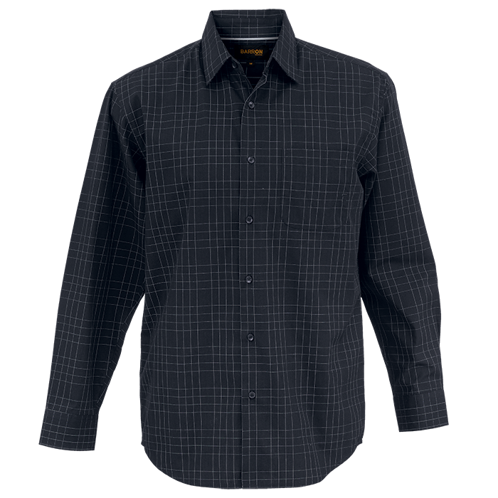 Hamilton Check Lounge Long Sleeve Mens - Black