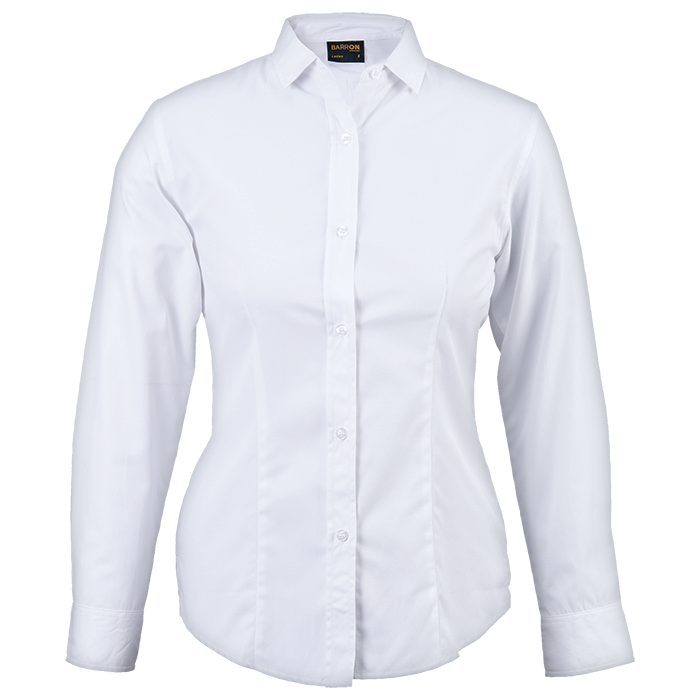Clayton Blouse Shirt Long Sleeve Ladies - White