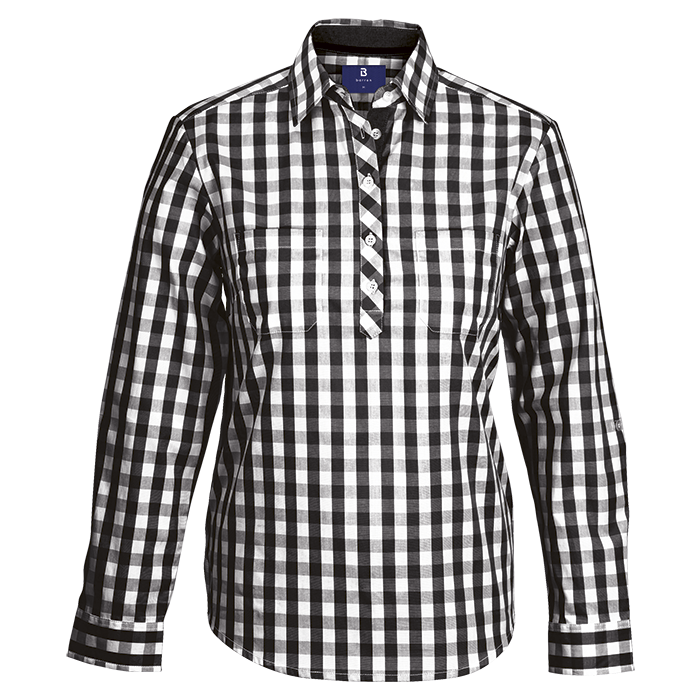 Cedar Blouse Ladies - Black/White