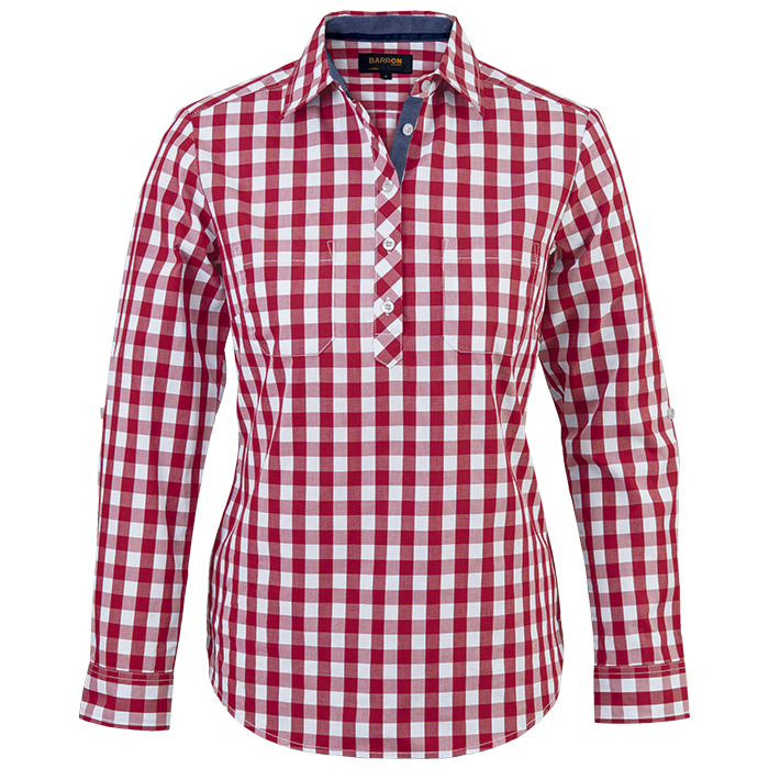 Cedar Blouse Ladies - Wine Red