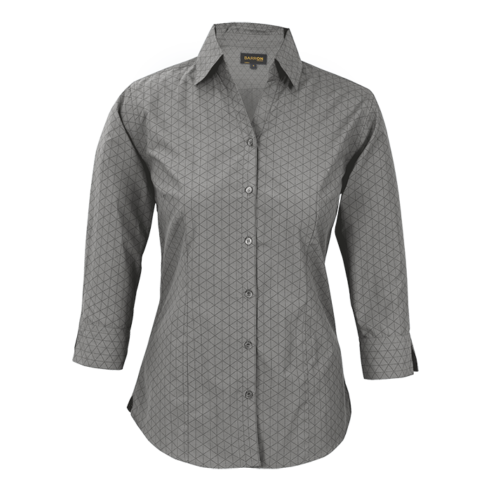 Claremont Blouse Ladies - Silver/Charcoal