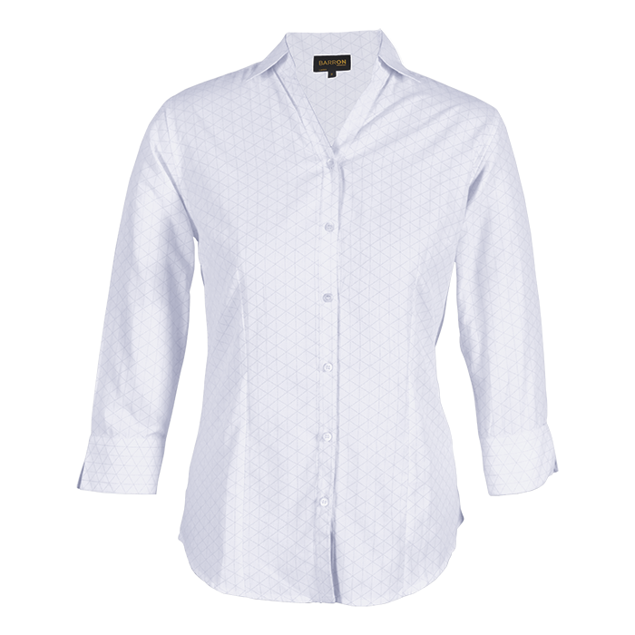 Claremont Blouse Ladies - White/Silver