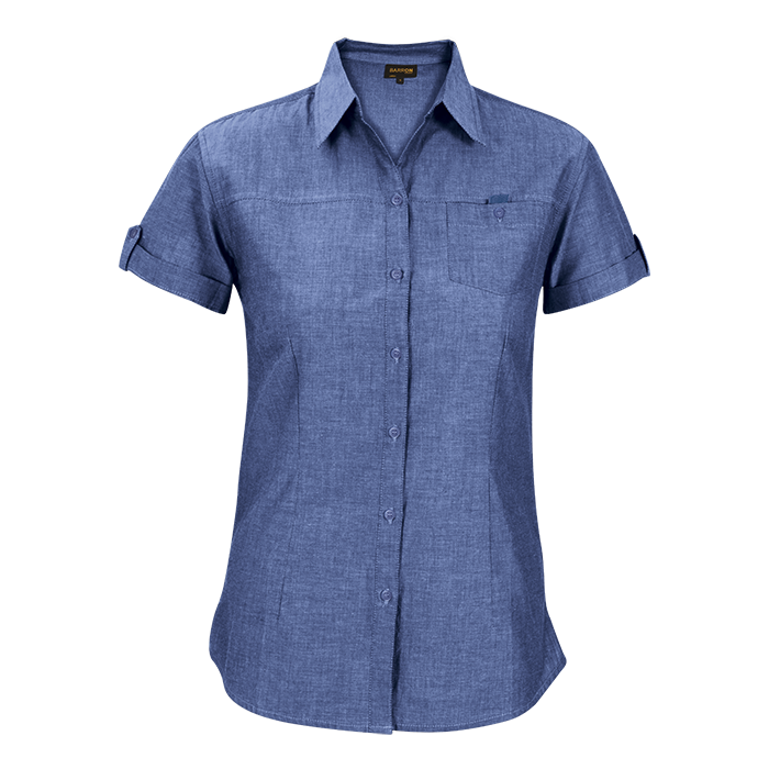 Sydney Blouse Ladies - Mid Blue