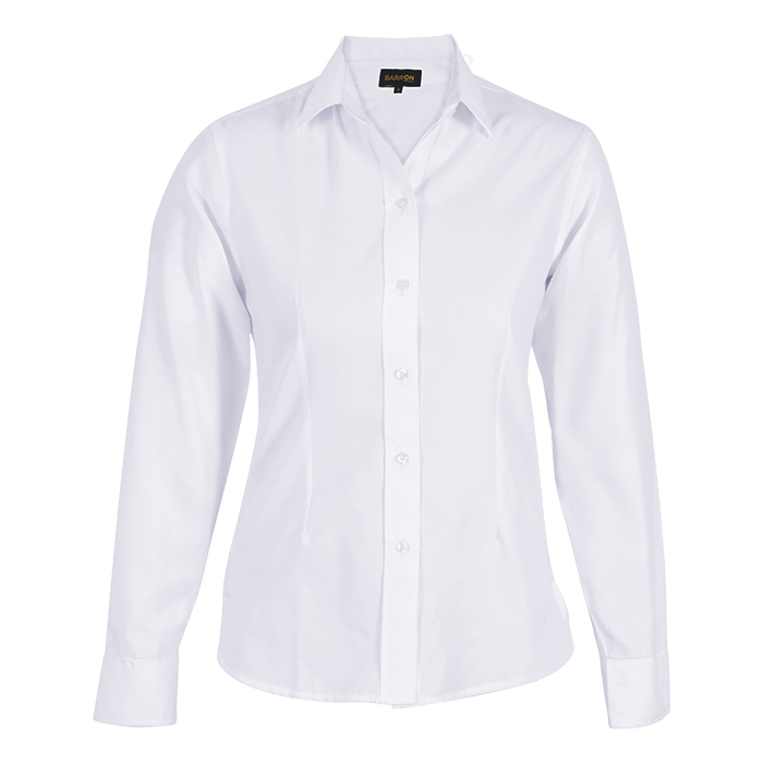 Easy Care Blouse Long Sleeve Ladies - White
