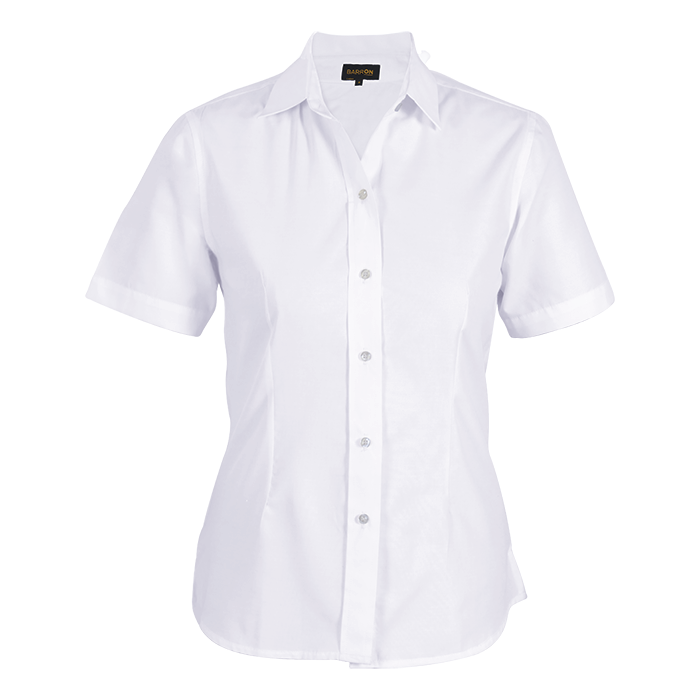 Easy Care Blouse Short Sleeve Ladies - White