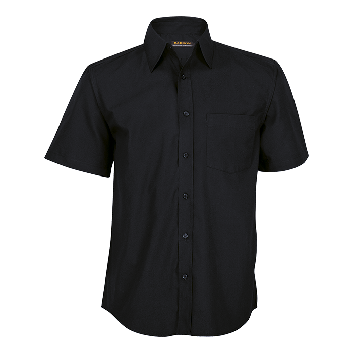 Value Lounge Shirt Short Sleeve Mens - Black