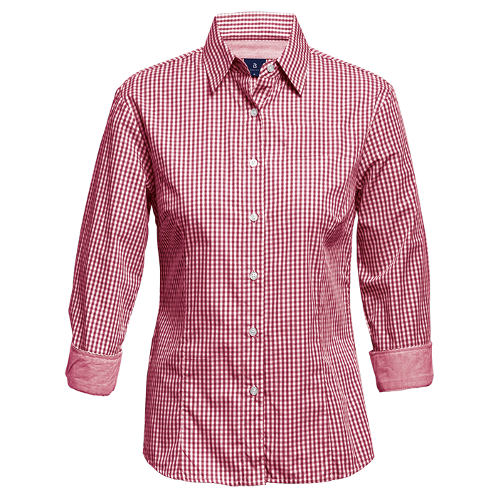 Alabama Blouse Ladies - Red/White