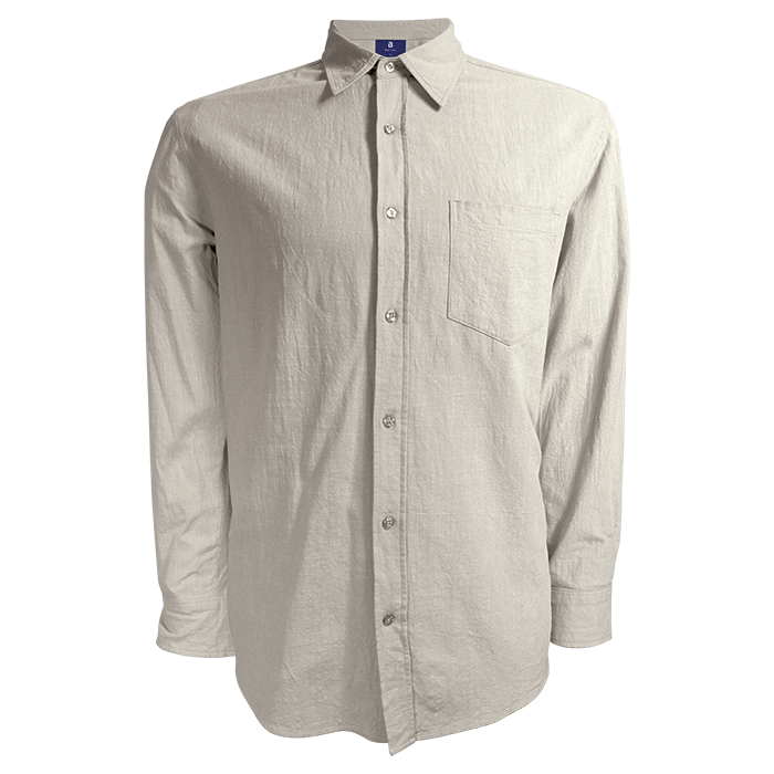 Biodegradable Cotton Lounge Long Sleeve Mens - Stone