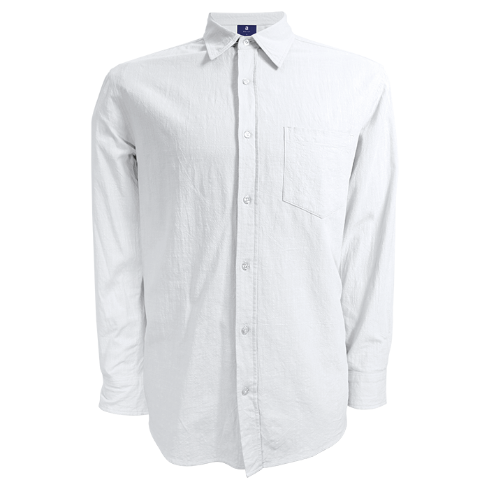 Biodegradable Cotton Lounge Long Sleeve Mens - White