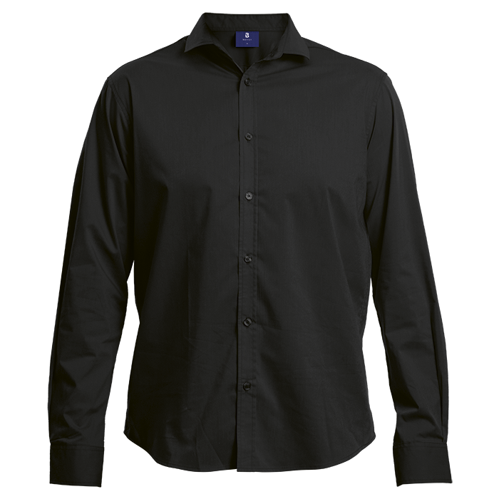 Slim Fit Lounge Long Sleeve Mens - Black