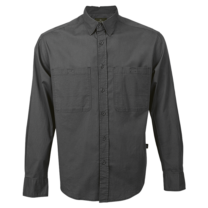 Heritage Stretch Long Sleeve Shirt Mens - Charcoal