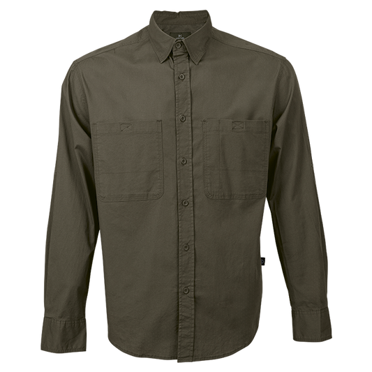 Heritage Stretch Long Sleeve Shirt Mens - Fatigue
