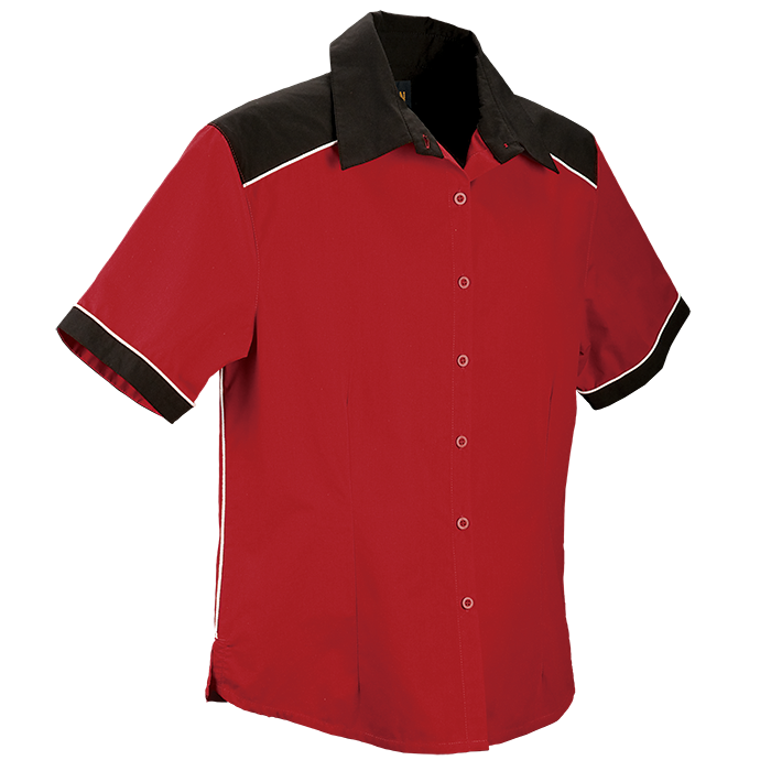 Racing Pit Shirt Ladies - Red/Black