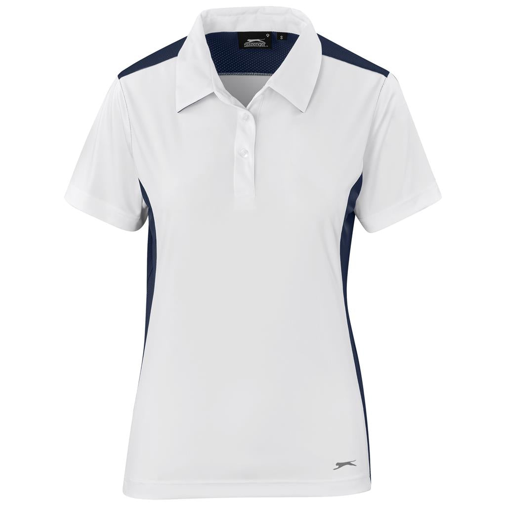 Ladies Glendower Golf Shirt - WHITE