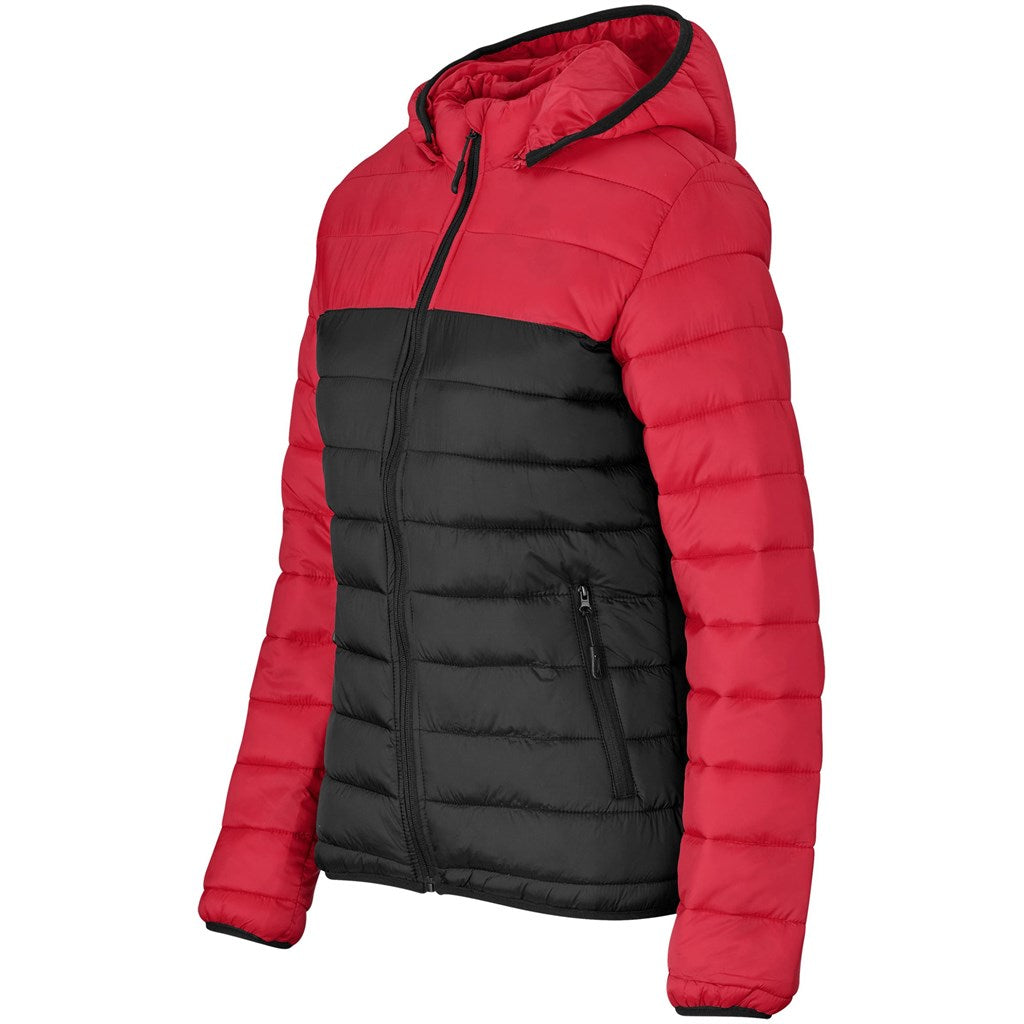 Ladies Kyoto Two-Tone Jacket - Black Red