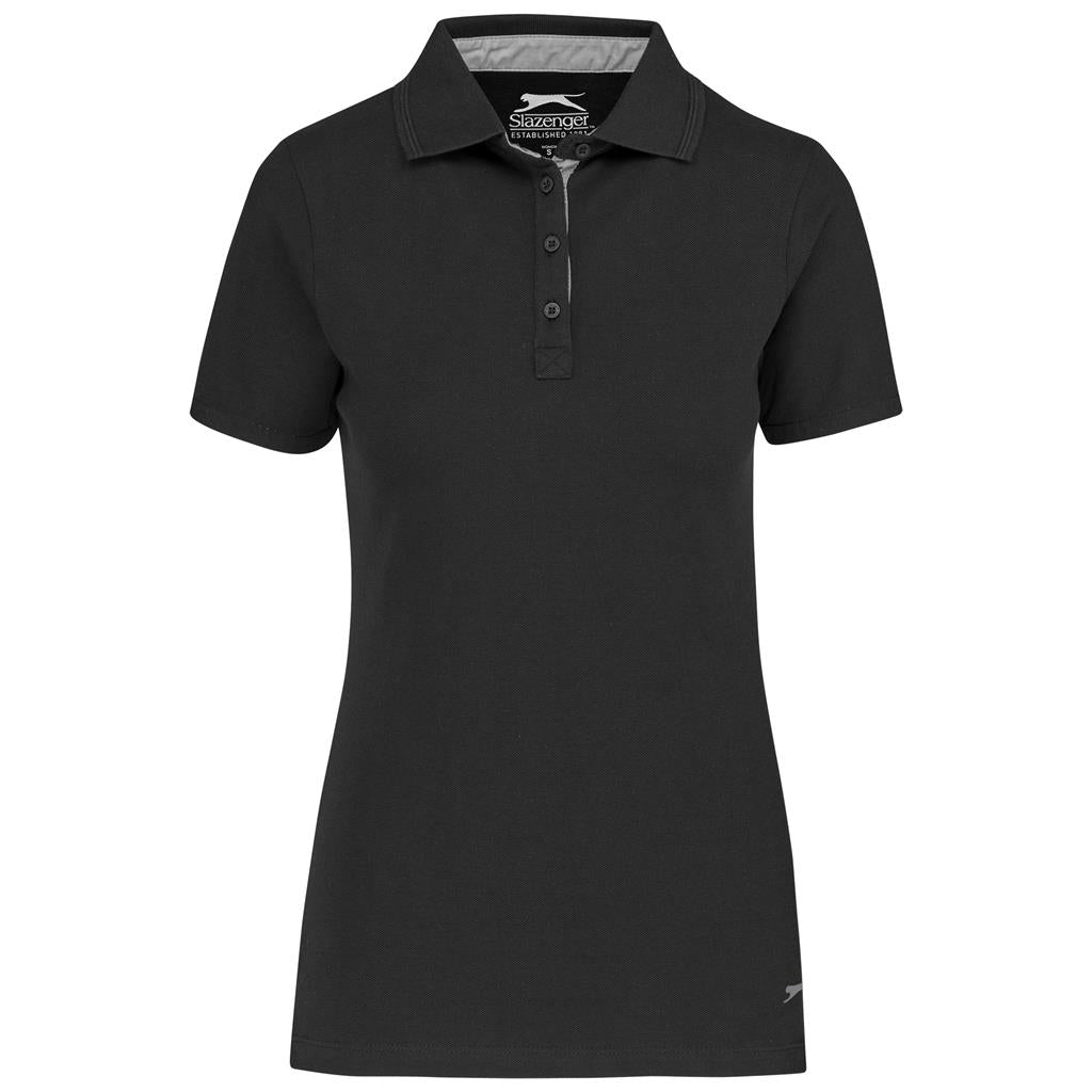 Ladies Hacker Golf Shirt - BLACK