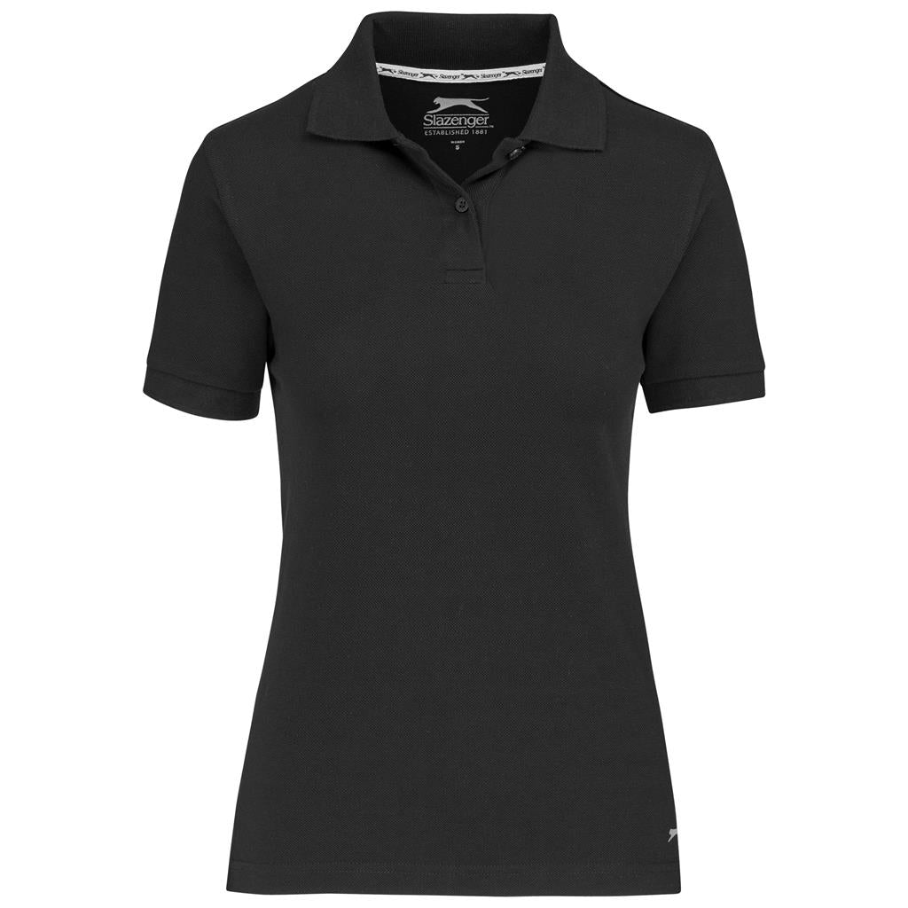 Ladies Crest Golf Shirt - BLACK