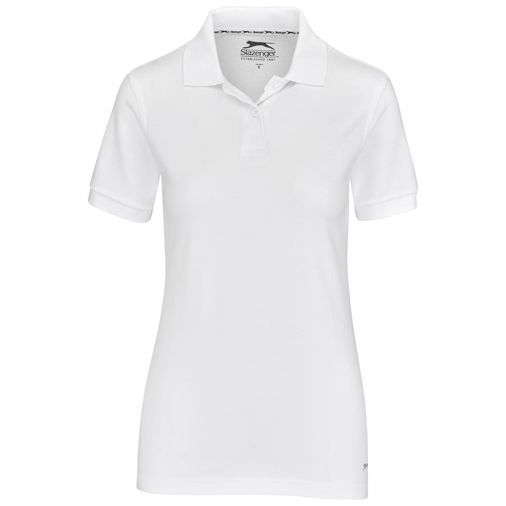 Ladies Crest Golf Shirt - WHITE