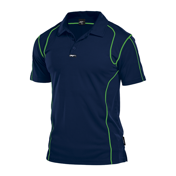 BRT Speedster Golf Shirt - Navy/Lime