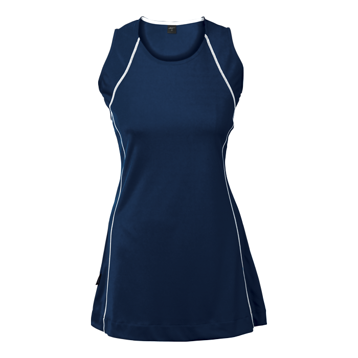 BRT Motion Dress - Navy/White